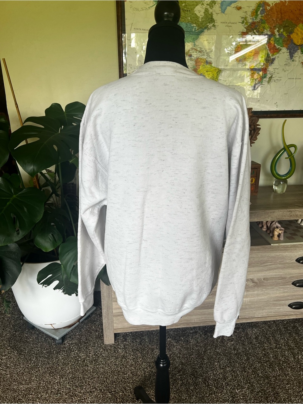 Grandpa The Next Best Thing to Santa White Holiday Sweatshirt - Picture 4 of 8